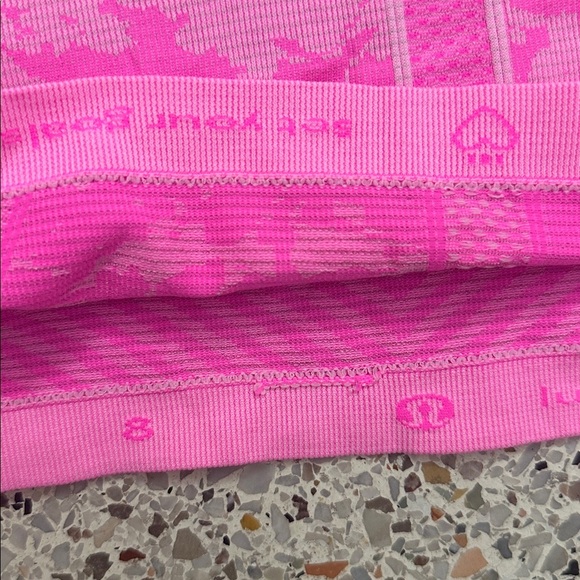 Lululemon hot pink camouflage camo long sleeve tech top shirt 8 run swiftly - Picture 6 of 6
